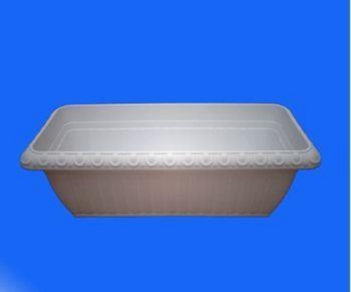 รูปภาพของ Chậu thông minh trắng có hoa văn (Nhỡ)