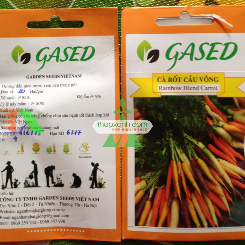 Hạt giống Cà rốt cầu vồng