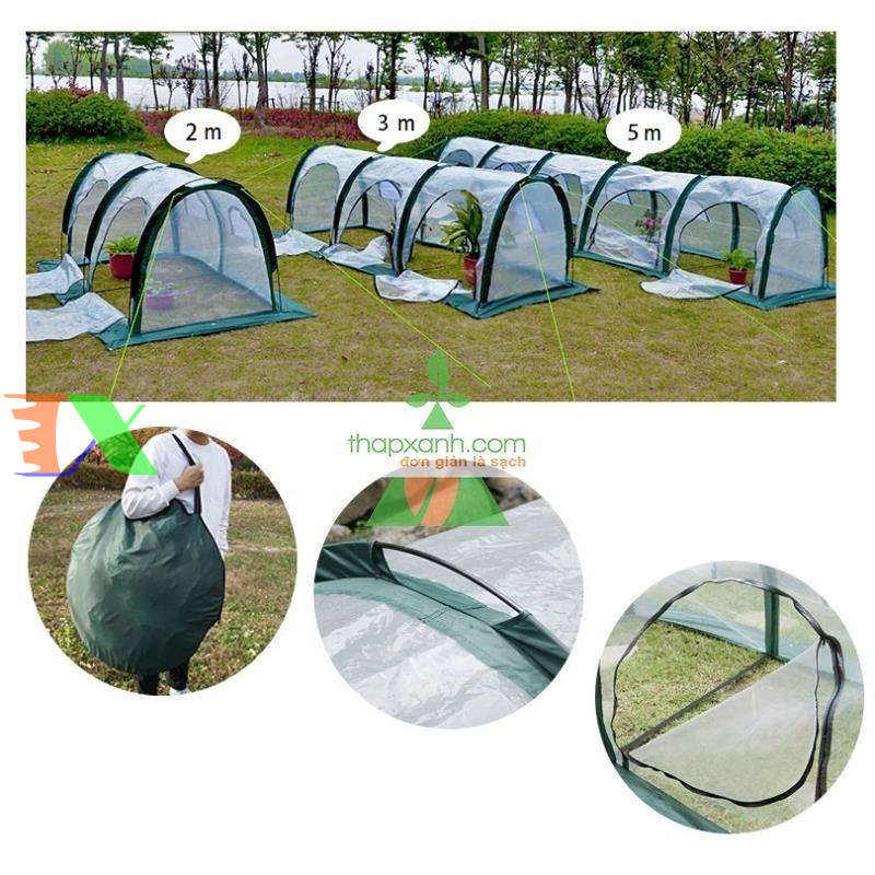 Nhà màng mini (Lều polymer, 300x100x100)