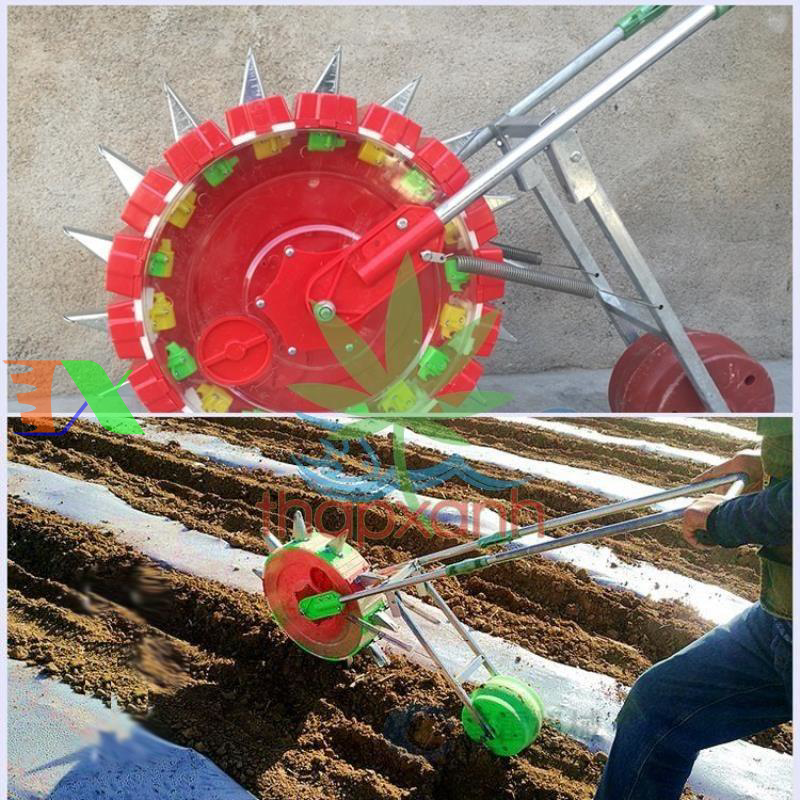 Máy gieo hạt tự động, bánh lăn (18 răng, rộng 8cm)