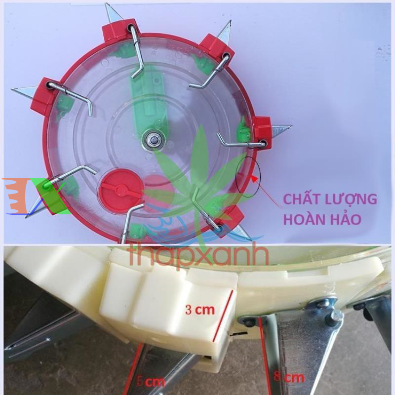 Máy gieo hạt tự động, bánh lăn (18 răng, rộng 8cm)