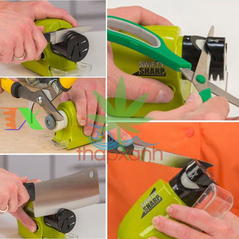 Máy mài dao, mài kéo chạy pin Swifty Sharp