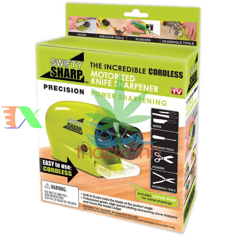 Máy mài dao, mài kéo chạy pin Swifty Sharp