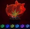 รูปภาพของ Đèn ngủ, đèn trang trí Led 3D, Đèn ngủ 7 màu