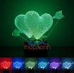 รูปภาพของ Đèn ngủ, đèn trang trí Led 3D, Đèn ngủ 7 màu