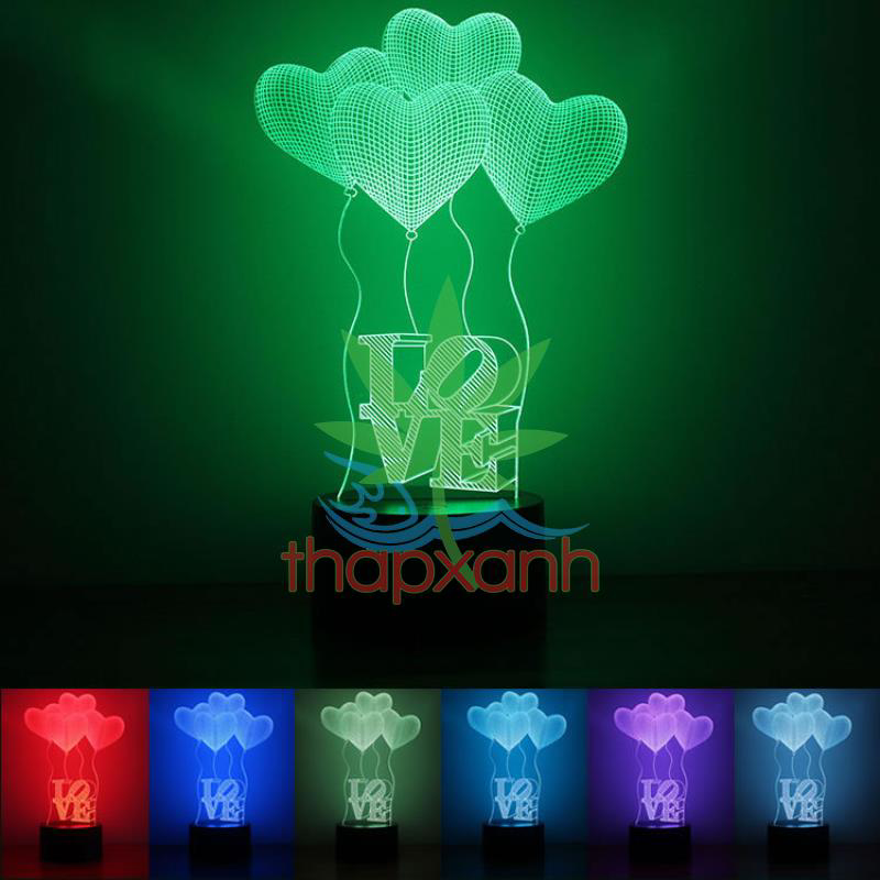 4 bóng bay trái tim