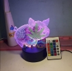 Ảnh của Đèn ngủ, Đèn trang trí Led 3D GO-008, Đèn ngủ 16 màu mini có điều khiển