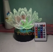 Ảnh của Đèn ngủ, Đèn trang trí Led 3D GO-008, Đèn ngủ 16 màu mini có điều khiển