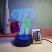 Ảnh của Đèn ngủ, Đèn trang trí Led 3D GO-008, Đèn ngủ 16 màu mini có điều khiển