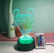 Ảnh của Đèn ngủ, Đèn trang trí Led 3D GO-008, Đèn ngủ 16 màu mini có điều khiển