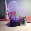 Ảnh của Đèn ngủ, Đèn trang trí Led 3D GO-008, Đèn ngủ 16 màu mini có điều khiển
