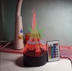 Ảnh của Đèn ngủ, Đèn trang trí Led 3D GO-008, Đèn ngủ 16 màu mini có điều khiển