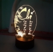 Ảnh của Đèn ngủ, đèn trang trí Led 3D thư pháp