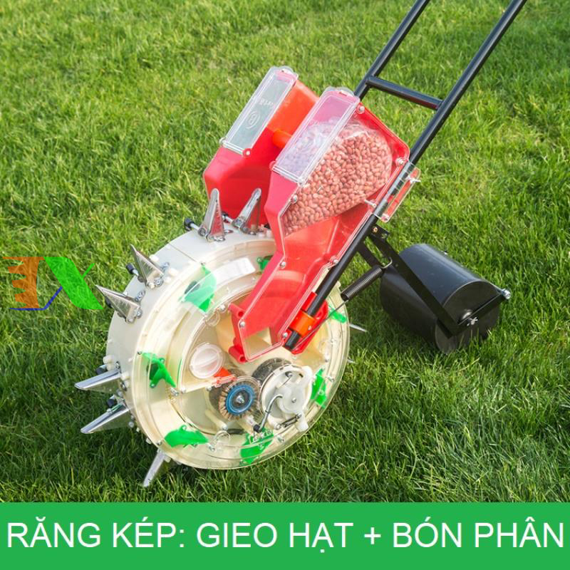 Máy gieo hạt tự động, bánh lăn (12 răng, rộng 14cm)