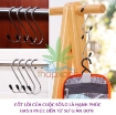 Ảnh của Vỉ 4 móc treo đồ chữ S, dụng cụ treo đồ đa năng cho gia đình