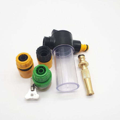 Ảnh của Bộ vòi xịt nước tưới cây, Rửa xe BTD-5203 vòi đồng VOI-6 kèm bình xà phòng