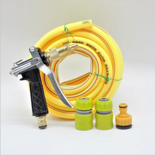 图片 Bộ vòi xịt nước tưới cây, Rửa xe BDT-5214 Vòi đồng 5 trong 1 + 15m dây 16mm