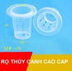 Gambar Rọ trồng thủy canh D35. Rọ nhựa thủy canh trong suốt, Cốc trồng rau thủy canh, Rọ đựng giá thể thủy canh