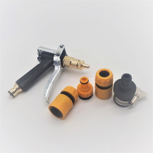 Picture of Bộ phụ kiện tưới cây, Rửa xe 5 món VPN-5024, Bộ vòi tưới cây đồng 5 trong 1