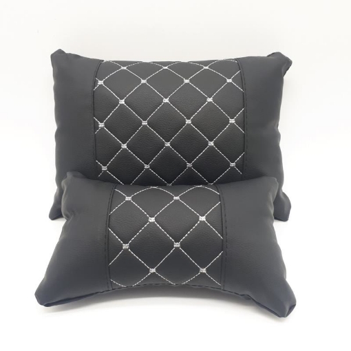 Ảnh của Gối tựa lưng gáy ghế xe G00, Bộ 2 gối : Gáy + Lưng cho ô tô, xe hơi