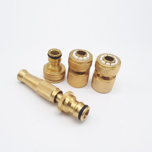 Ảnh của Bộ phụ kiện tưới cây, Rửa xe 4 món đồng TAD-4110, Bộ vòi tưới cây bằng đồng VOI-6