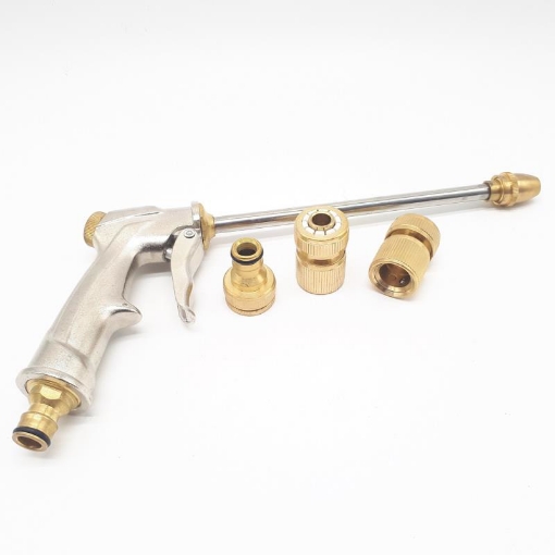 รูปภาพของ Bộ phụ kiện tưới cây, Rửa xe 4 món đồng TAD-4112, Bộ vòi tưới cây bằng đồng VOI-17