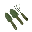 Gambar Bộ dụng cụ làm vườn 3 món thép xanh TXE-3SO, Bộ xẻng 3 món sơn tĩnh điện, Dụng cụ 3 trong 1