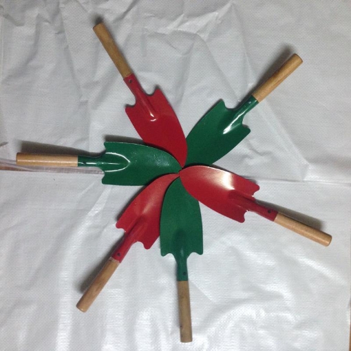 Gambar Xẻng làm vườn mini Cán gỗ TXE-04, Xẻng sơn tĩnh điện, Xẻng trồng cây, Xẻng cho bé