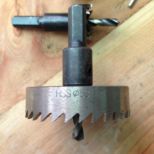 Gambar Mũi khoét thép gió HSS Φ53 (Đường kính 53mm)