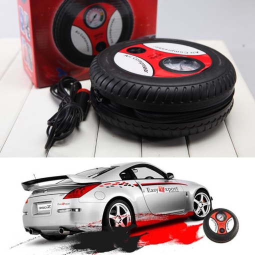 Ảnh của Máy bơm lốp ô tô 12V 260PSI, Bơm lốp xe hơi mini TBO-60W, Bơm lốp dự phòng, Air Compressor