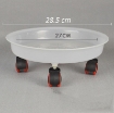 Ảnh của Giá để chậu hoa bằng nhựa TDT-29 cm, Kệ để chậu cây cảnh 4 bánh trong suốt, Đế chậu cây có bánh xe lăn