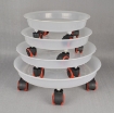 Ảnh của Giá để chậu hoa bằng nhựa TDT-29 cm, Kệ để chậu cây cảnh 4 bánh trong suốt, Đế chậu cây có bánh xe lăn