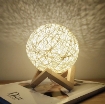 图片 Đèn ngủ cầu mây đơn sắc GO-03, Đèn ngủ, Đèn led trang trí để bàn ấm áp