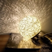 图片 Đèn ngủ cầu mây đơn sắc GO-03, Đèn ngủ, Đèn led trang trí để bàn ấm áp