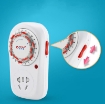 Gambar Ổ cắm điện hẹn giờ cơ Kerde TW-E05, 15 phút, Công tắc hẹn giờ tự động 15 phút, Ổ cắm cơ học