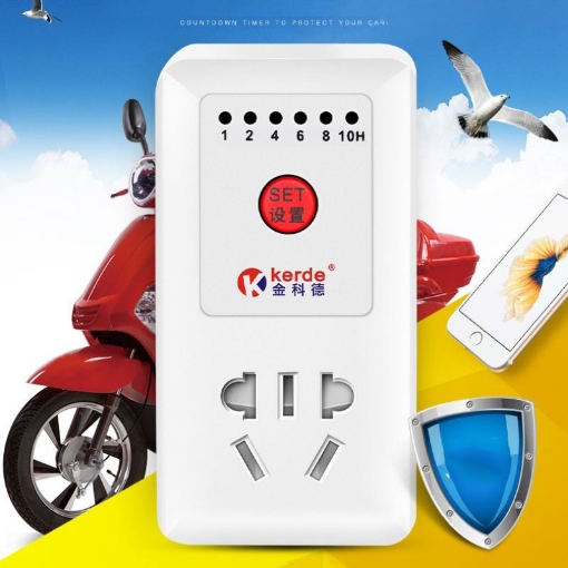 Gambar Ổ cắm điện hẹn giờ đếm ngược Kerde TW-935, 1-10 tiếng, Công tắc hẹn giờ điện tử, Count down timer