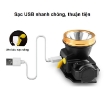 图片 Đèn pin đội đầu cảm biến thông minh mắt Led siêu sáng (pin li-ion + sạc)