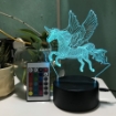 Ảnh của Đèn ngủ, Đèn trang trí Led 3D GO-008, Đèn ngủ 16 màu mini có điều khiển