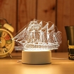 Ảnh của Đèn ngủ, Đèn trang trí Led 3D GO-008, Đèn ngủ 16 màu mini có điều khiển