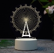 Ảnh của Đèn ngủ, Đèn trang trí Led 3D GO-008, Đèn ngủ 16 màu mini có điều khiển