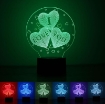 Ảnh của Đèn ngủ, Đèn trang trí Led 3D GO-008, Đèn ngủ 16 màu mini có điều khiển