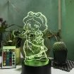 Ảnh của Đèn ngủ, Đèn trang trí Led 3D GO-008, Đèn ngủ 16 màu mini có điều khiển