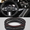 รูปภาพของ Bọc vô lăng ô tô BV05, Bọc da tay lái xe hơi cao cấp, Bọc vô lăng xe 4-7 chỗ, Size M 38cm