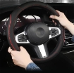 รูปภาพของ Bọc vô lăng ô tô BV05, Bọc da tay lái xe hơi cao cấp, Bọc vô lăng xe 4-7 chỗ, Size M 38cm