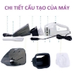 Gambar Máy hút bụi ô tô AZU-H60, máy hút bụi cầm tay 60W, Máy hút bụi mini vệ sinh ghế xe hơi