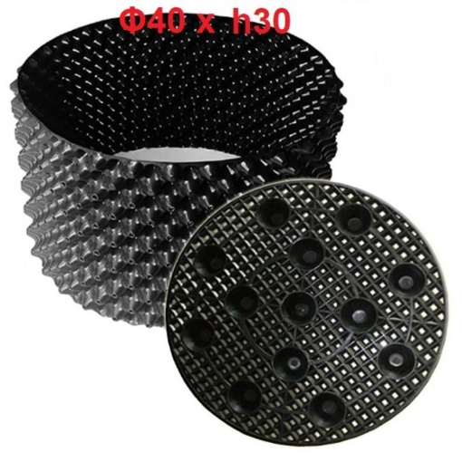 Gambar Chậu trồng cây dùng bầu CLV Φ40*h30 cm kèm đế chậu, Bầu ươm cây cảnh rau hoa có lỗ thoát