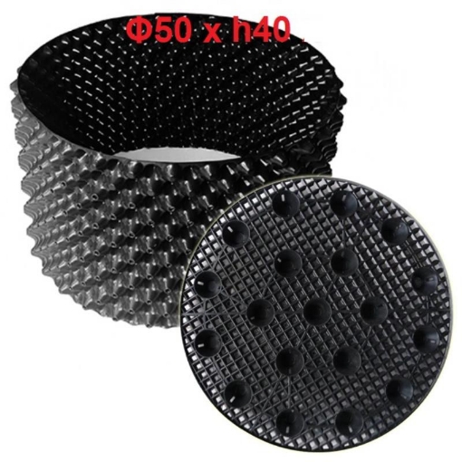 Ảnh của Chậu trồng cây dùng bầu CLV Φ50*h40 cm kèm đế chậu, Bầu ươm cây cảnh rau hoa có lỗ thoát