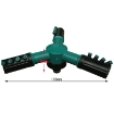 รูปภาพของ Đầu tưới 3 cánh xoay 360° T3C-R21, Vòi tưới 3 cánh 360 độ Ren ngoài 21, Tưới phun mưa làm mát