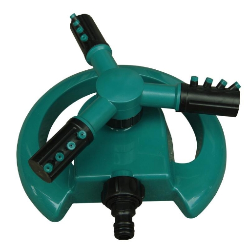 Ảnh của Đầu tưới 3 cánh xoay 360° T3C-MT, Vòi tưới 3 cánh 360 độ Chân đế hình mặt trăng Lắp nối nhanh 16