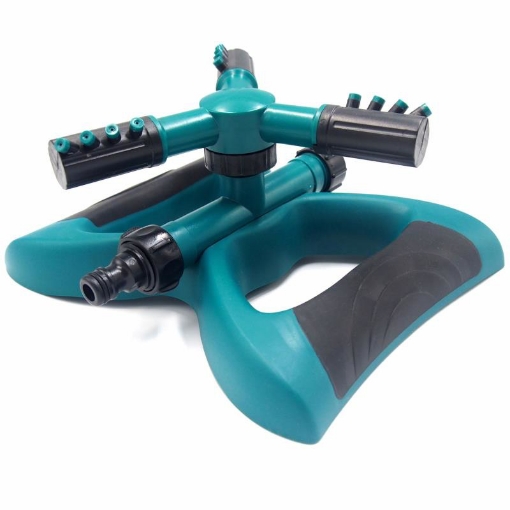 รูปภาพของ Đầu tưới 3 cánh xoay 360° T3C-CB, Vòi tưới 3 cánh 360 độ Chân đế hình cánh bướm lắp nối nhanh 16